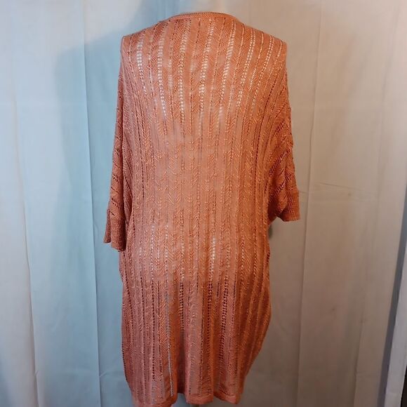 Tulle Crocheted Open Front Cardigan - Picture 6 of 9